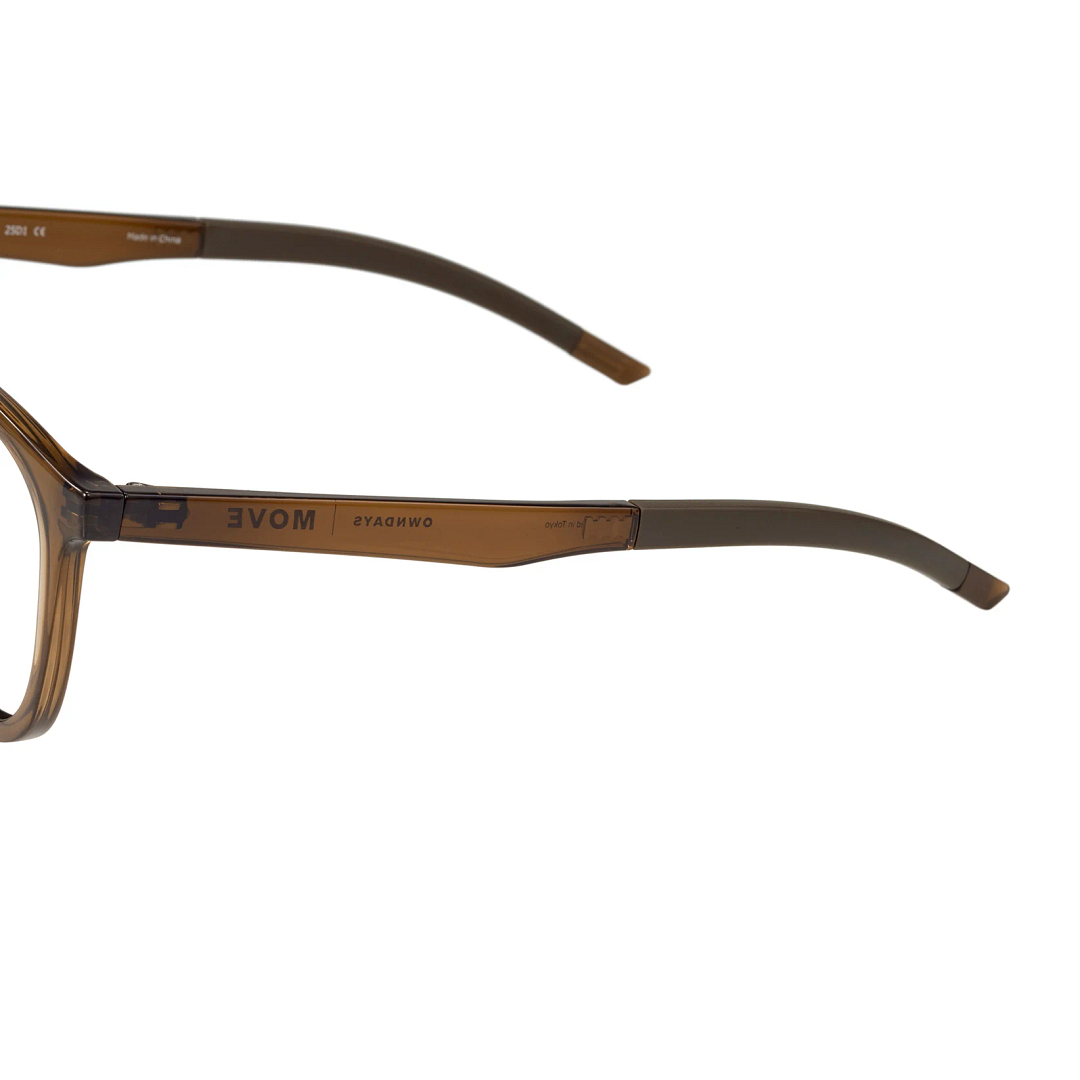 OWNDAYS | MOVE Clear Brown Full Rim Wellington left side